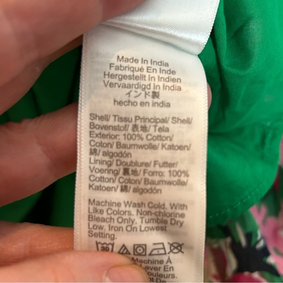 NWT J. Crew Green and Pink Floral Dress - Picture 3 of 4